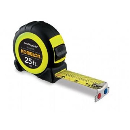 KOMELON Komelon Usa 416-7325 1 x 25 in. Steel Tape Measure Blue Magnetic Tip 416-7325